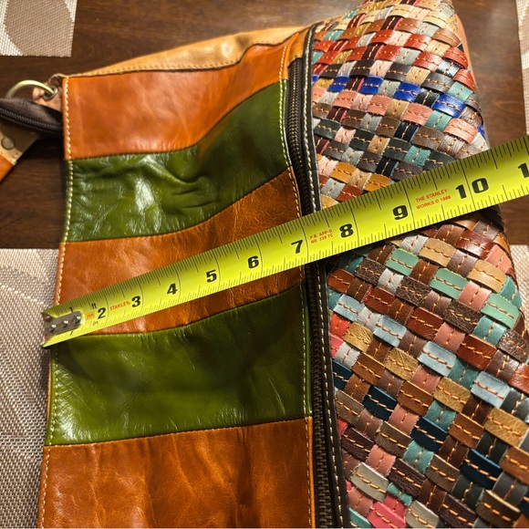 Ameri Leather patchwork leather hobo bag - Picture 11 of 13